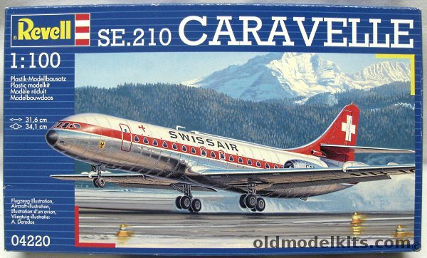 Revell 1/100 Se-210 Caravelle - SAS or Swissair, 04220 plastic model kit